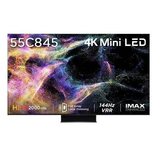 TCL 55"" Premium 4K Mini LED Google TV ,QLED,Dolby Vision IQ,IMAX Enhanced,144Hz(VRR),FreeSync
