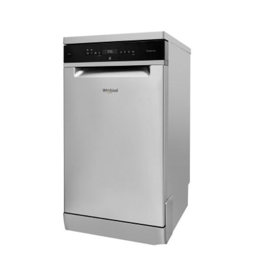 WHIRLPOOL Dishwasher 45cm 8prog A+ 6lit Overflow Inox Power Clean