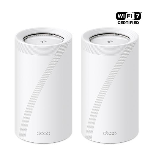 Deco BE85(2-pack) / TP-Link BE19000 Whole Home Mesh Wi-Fi 7 System(Tri-Band) White
