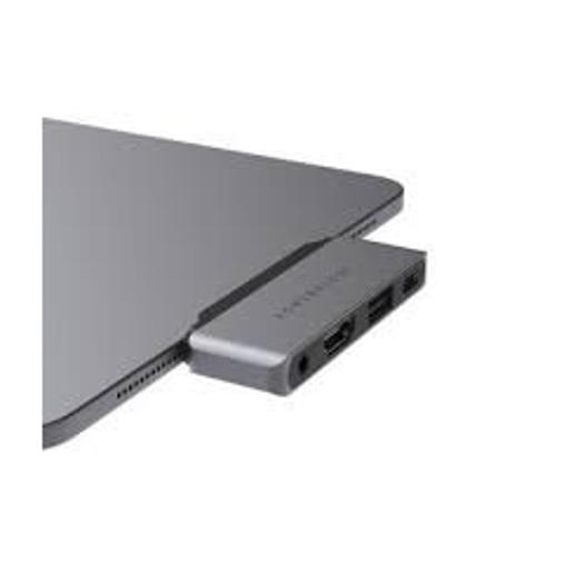 Powerology 4 in 1 USB-C Hub with HDMI & USB 3.0 - Gray