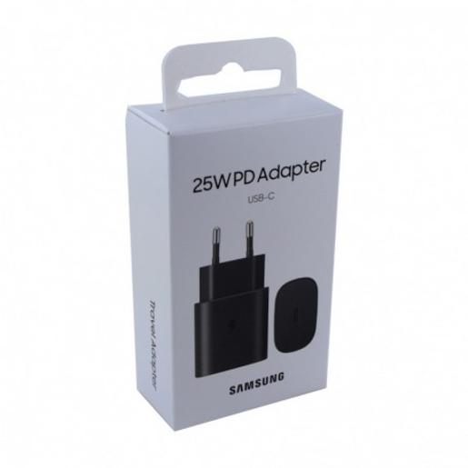 Samsung 25W PD USB-C Adapter 3 Pin , Black -  8806090986185