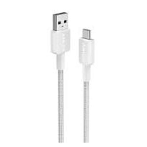 Anker 322 USB-A to USB-C Cable White (6ft Braided) -194644115777