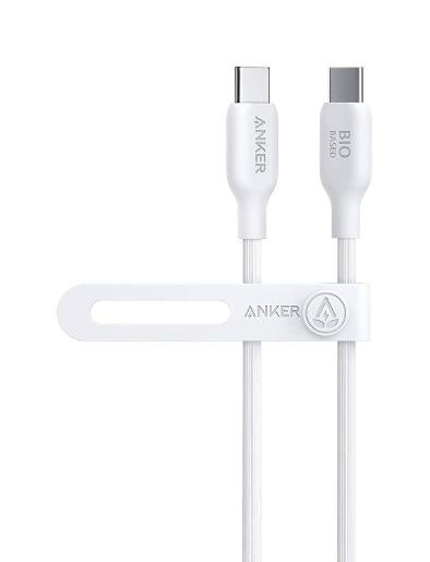 Anker 544 USB-C to USB-C Cable (Bio-Based 3ft) White-194644108526