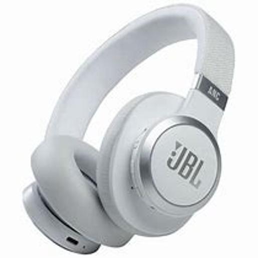 JBL Live 660NC Wireless Over-Ear Noise Cancelling Headphones White Headphones