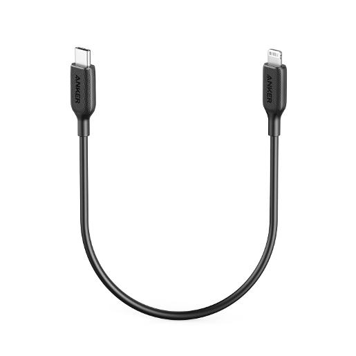 Anker PowerLine III USB-C to Lightning 2.0 Cable 1ft Black