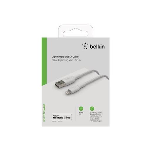 Belkin BOOST CHARGE™ Lightning to USB-A Cable_Braided| 1M| White