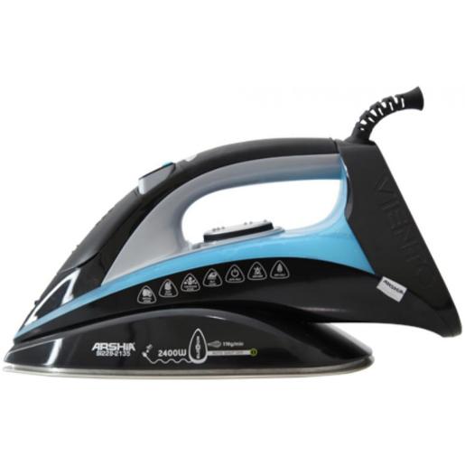 ARSHIA 2135-SI229-PRO IRON SELF-CLEANING SYSTEM 2400 WATT VARIABLE TEMPERATURE CONTROL BLACK