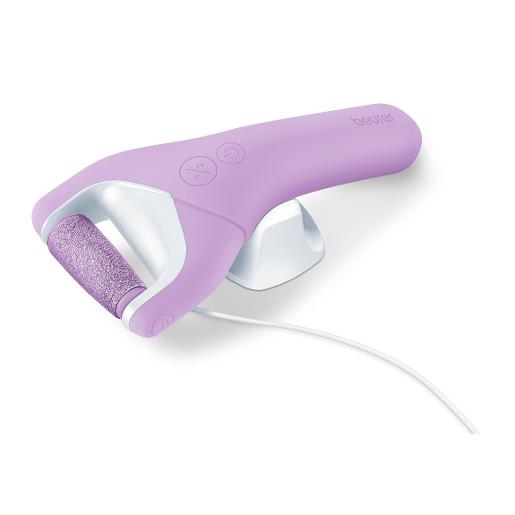 Beurer Portable pedicure device pink, Charge 3 hours and use 3 hours, It works to remove har