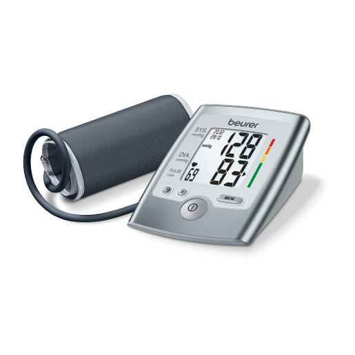 Beurer Upper Arm blood pressure silver,A blood pressure measurement that displays pulse or s