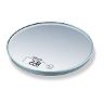 Beurer Kitchen Scale glass, An elegant round glass kitchen scale weighing up to 5 k