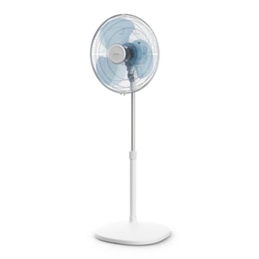 Tefal Stand Fan  powerful and quiet all at once With three adjustable speeds WHITE