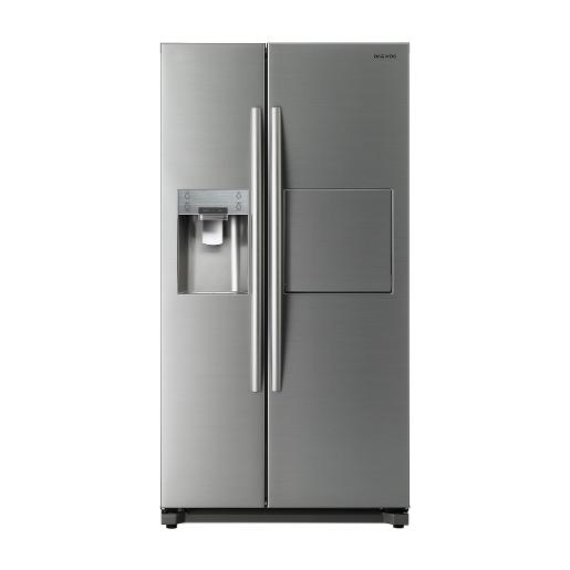 DAEWOO REFRIGERATOR  SIDE BY SIDE  NO FROST ,LED DISPLAY , STAINLESS 538 L ,A+ ,