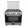 Unionair Gas Cookers 90 cm full option   Stainless   Full Safety Cast Iron Digital with Fan