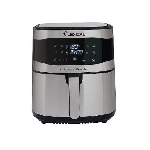 Lexical  Air Fryer |Color: S.S | Type : air  | Watt : 1500 | Capacity (Ltr): 5.5 | Timer :